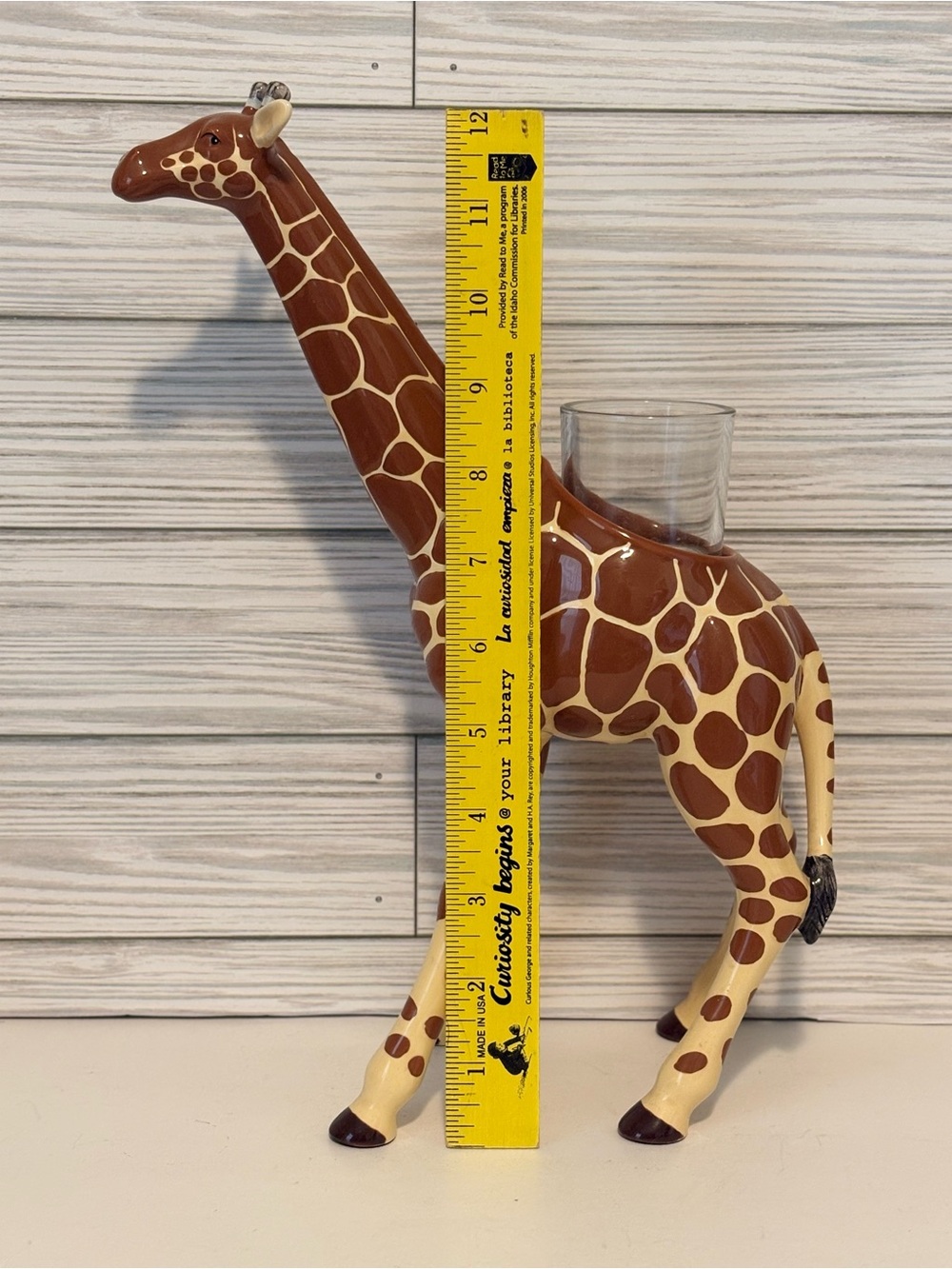 Vintage PartyLite Giraffe Candle Holder African Inspiration Safari Ceramic P9620 - Picture 10 of 10